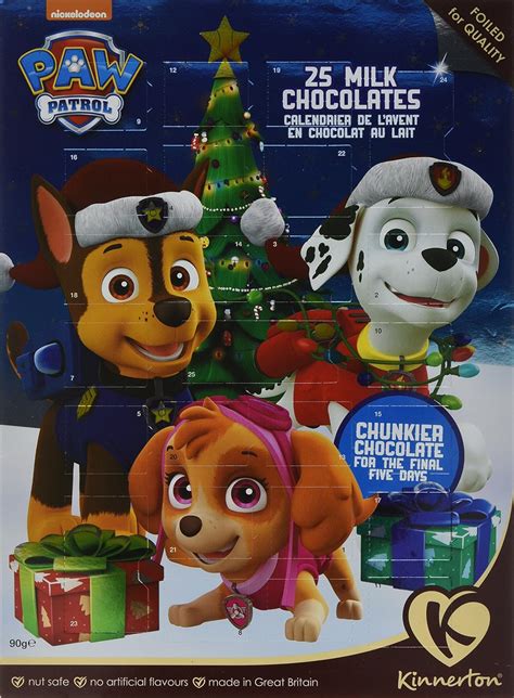 Kinnerton Paw Patrol Advent Calendar 90g: Amazon.co.uk: Grocery