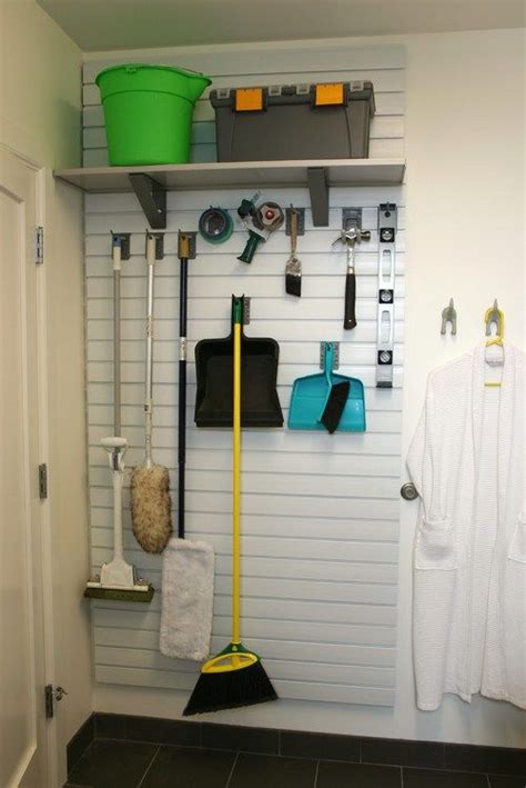 Cleaning Supplies' Storage Solution | Cleaning supply storage, Broom ...