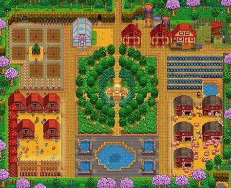 cool tree circle! u/HeatherBC This is my farm Spring 3 Year 7, what do y'all think ...