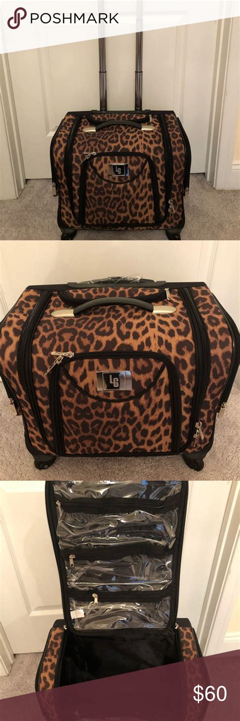 LG LORI GREINER COMPLETE TRAVELER WEEKENDER BAG LORI GREINER (QVC & SHARK TANK) GORGEOUS LEOPARD ...