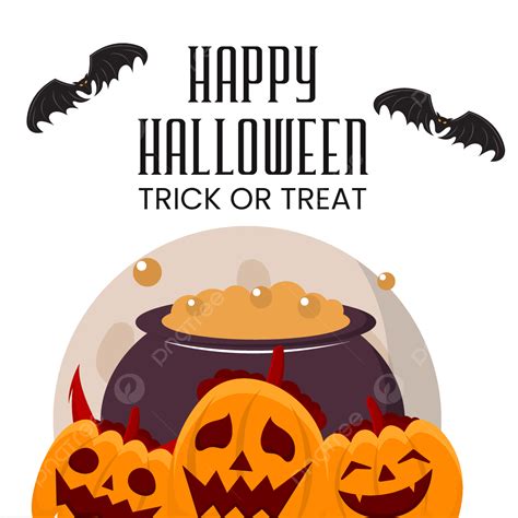 Happy Halloween Pumpkin, Greeting Card, Halloween, October PNG and Vector with Transparent ...