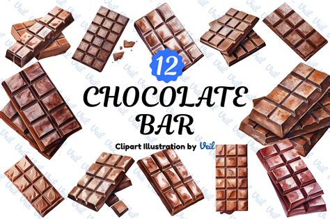 Chocolate Bar Clipart Bundle Graphic by Veil · Creative Fabrica