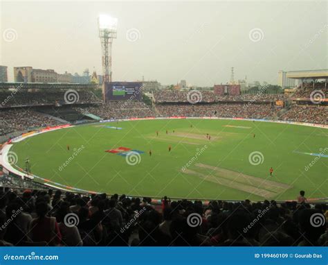 Eden Gardens Cricket Stadium in Kolkata Editorial Stock Image - Image ...