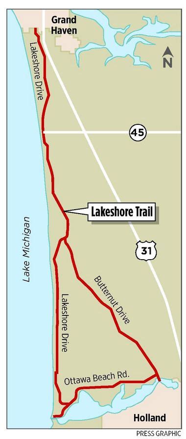 Lakeshore Trail path for bikers, hikers one of West Michigan's most ...