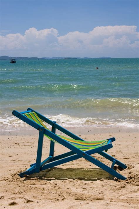 Beach on a sunny day. stock image. Image of sunbed, coast - 11377989