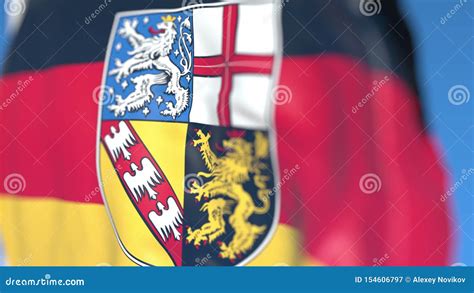 3D Flag Of Saarland, Germany. Royalty-Free Stock Image | CartoonDealer.com #88857058