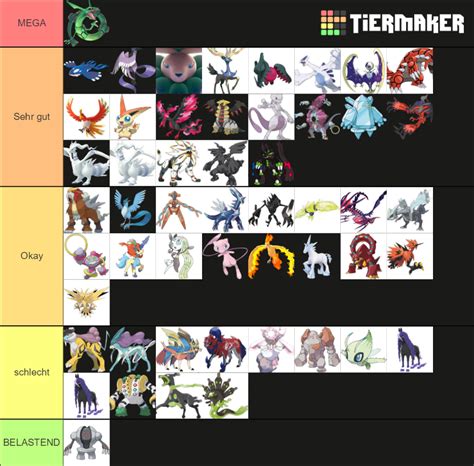 Legendary pokemon Tier List (Community Rankings) - TierMaker