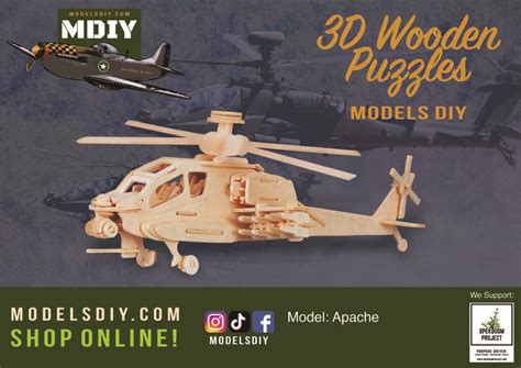 Apache Helicopter Kit – Models DIY