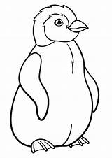 Coloring Pages  Little Cute Baby Penguin Smiles sketch template