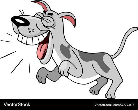 Cartoon dog barks Royalty Free Vector Image - VectorStock