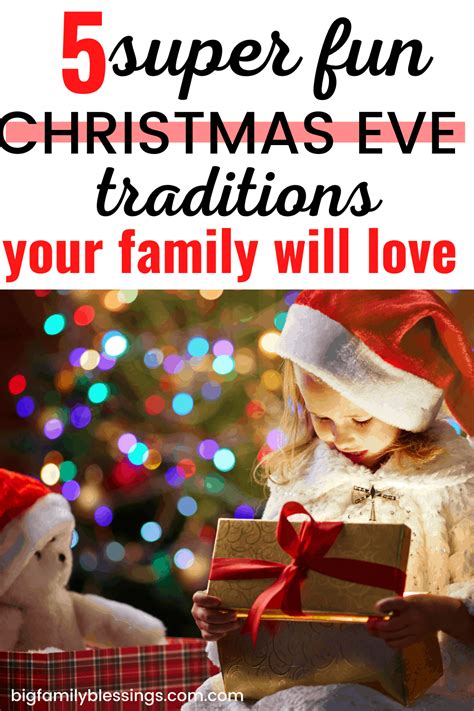 5 Fun Christmas Eve Traditions Your Family Will Love - Big Family Blessings