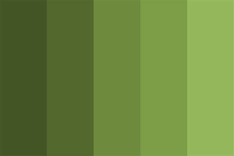 Shades of Olive green Color Palette