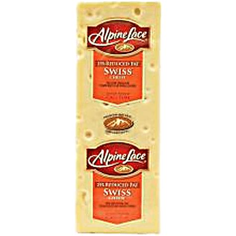 Alpine Lace Swiss Cheese, Lower Sodium, Reduced fat - Sliced to order from our Deli | Swiss | D ...