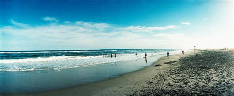 Tourists On The Beach, Fort Tilden Photograph by Panoramic Images