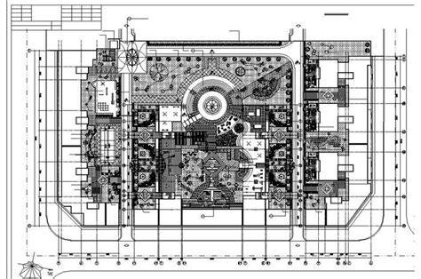 City Square Landscape Design Floor Plan Decors & 3D Models | DWG Free Download - Pikbest