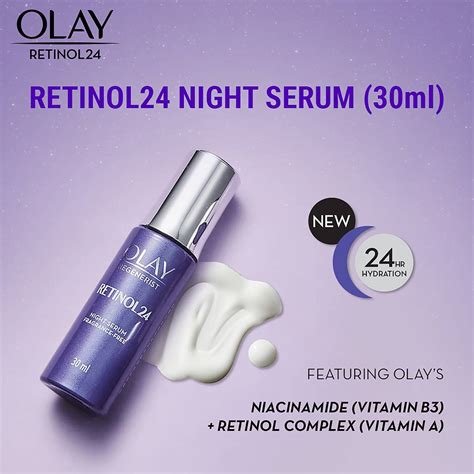 Olay Regenerist Retinol 24 Night Face Serum 30ml | Woolworths