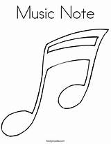 Music Notes Coloring Page sketch template