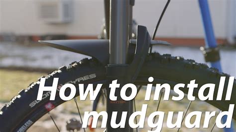 How to install mountain bike mudguard - YouTube