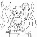 Little Devil coloring page  ColouringPages sketch template