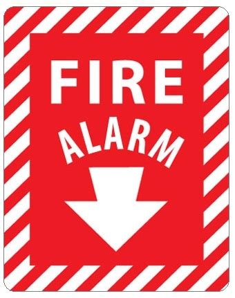 FIRE ALARM Signs I Safety Supply Warehouse