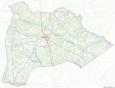 Map of Burke County, Georgia - Thong Thai Real