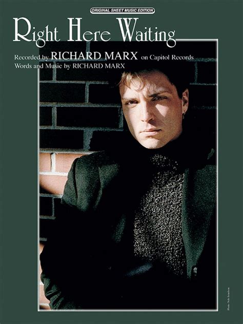 Right Here Waiting: Piano/Vocal/Chords Sheet: Richard Marx | Sheet Music