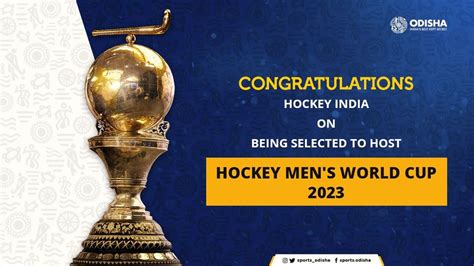 Odisha to host 2023 FIH Men's Hockey World Cup