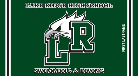 » Custom Woven Beach Towels for Lake Ridge High School Swimming & Diving