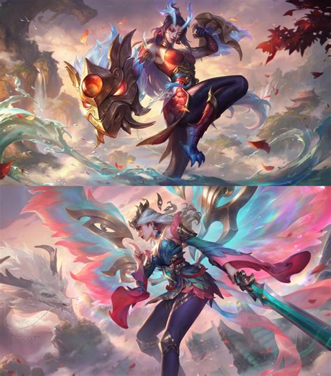 Immortal Journey Soraka, Kayle, Shyvana, Zeri Splash Arts (swipe) : r/loreofleague