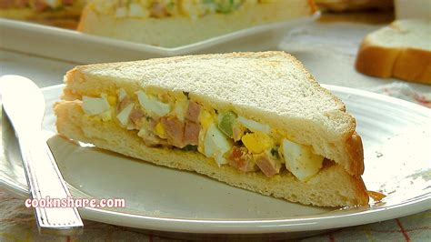 Ham and Egg Sandwich - Cook n' Share - World Cuisines