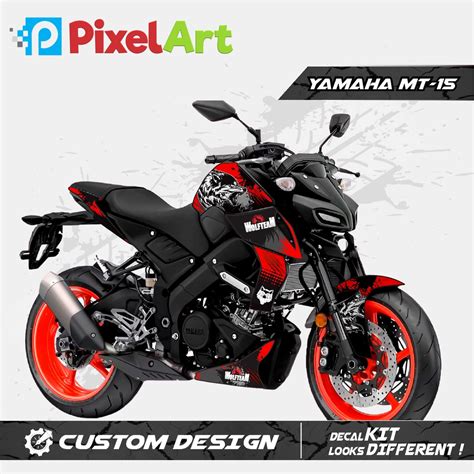 Premium QUALITY WOLF FULL BODY STICKER For YAMAHA MT-15 Motorcycle | Shopee Philippines