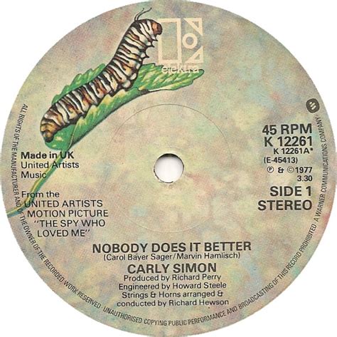 Carly Simon - Nobody Does It Better (1977, Vinyl) | Discogs