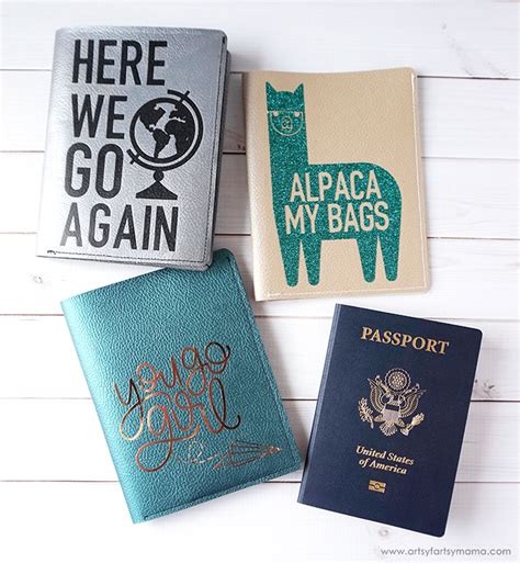 DIY Leather Passport Covers | artsy-fartsy mama