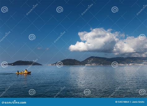 Gulf of La Spezia, Italy. stock photo. Image of city - 54574864