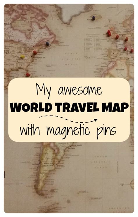 My awesome world travel map with pins is on sale - Points with a Crew