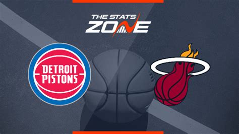 2019-20 NBA – Detroit Pistons @ Miami Heat Preview & Pick - The Stats Zone