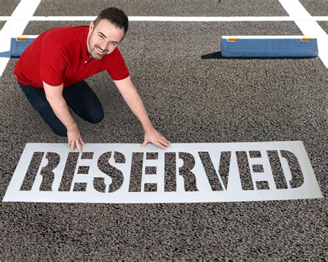 Reserved Parking Stencils | Employee and Visitor Parking Stencils