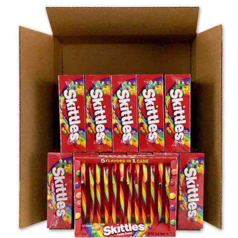 There's Skittles Candy Canes With "5 Flavors In 1 Cane"