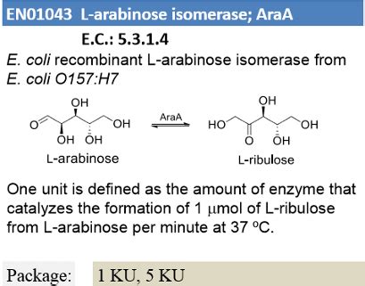 L-arabinose isomerase ; AraA | Chemily Glycoscience