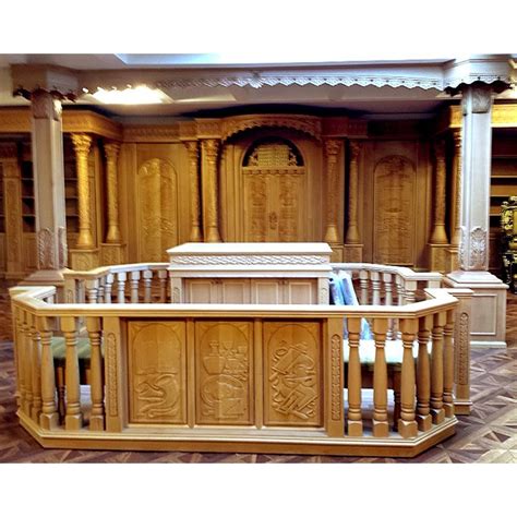 Sephardic Synagogue Interior carved by hand from solid wood