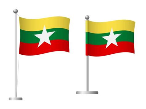 Best Myanmar Flag Illustrations, Royalty-Free Vector Graphics & Clip Art - iStock