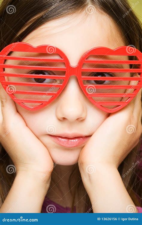 Young Girl with Funny Sunglasses Stock Photo - Image of youth, photograph: 13626156