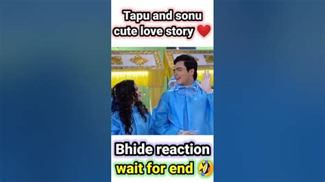 Tapu and sonu cute love story ️#tapu propose to sonu🌹#bhide reaction# ...