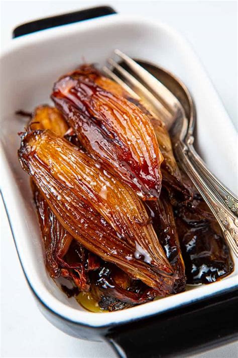 Roasted Shallots - A Tangy Side Dish Recipe | Greedy Gourmet