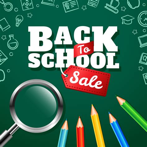 Back to School Sale 208945 Vector Art at Vecteezy