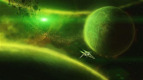 Green Screen Space Background