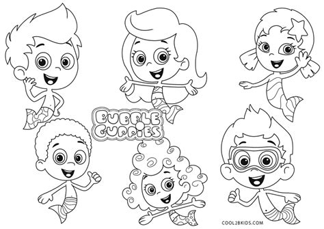 Bubble Guppies Coloring Pages Goby