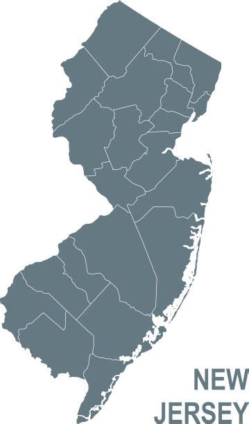New Jersey Counties Map Illustrations, Royalty-Free Vector Graphics & Clip Art - iStock