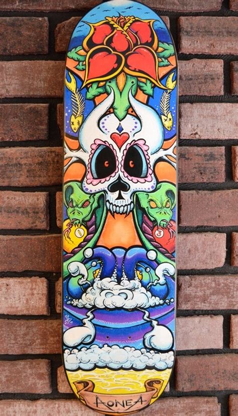 40 DIY Skateboard Deck Art Ideas To Look Extra Cool