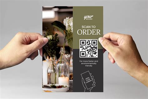 Flyer With Qr Code Template